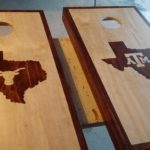 Texas and A&M stained